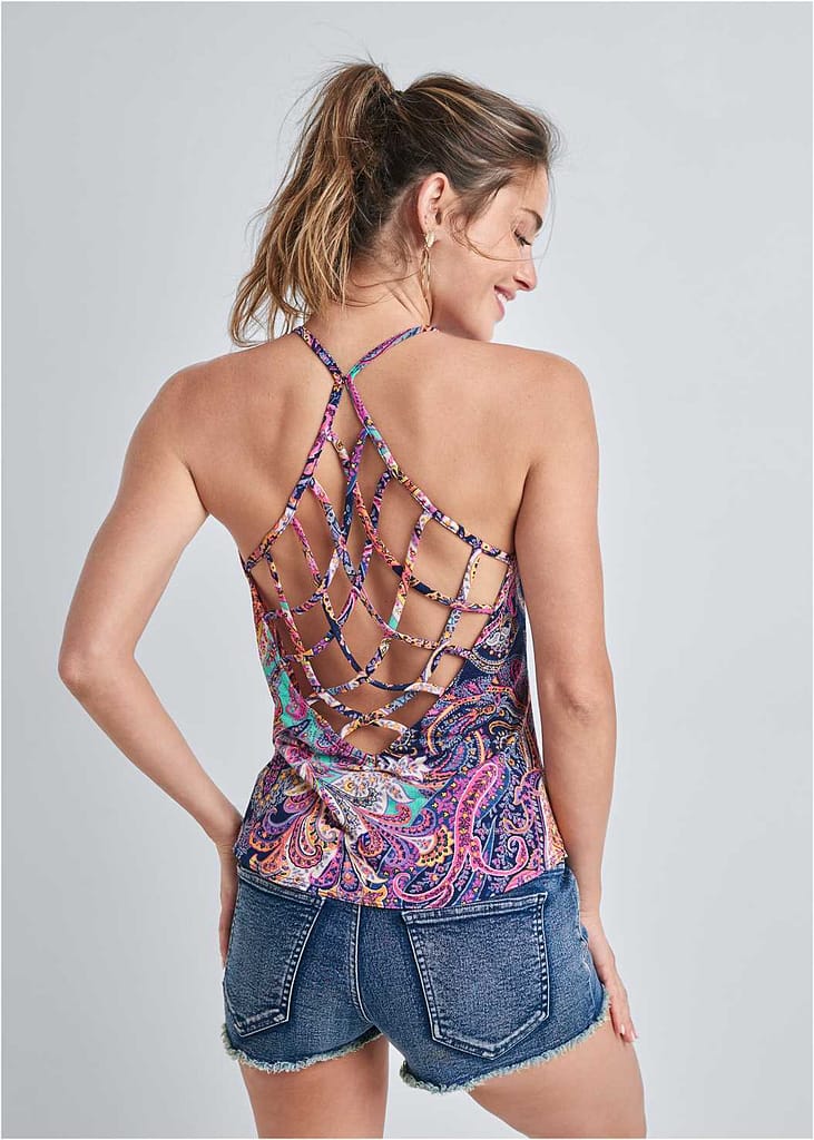 OPEN BACK STRAPPY TOP