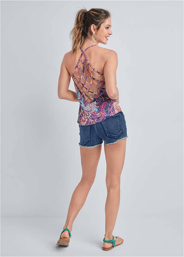 OPEN BACK STRAPPY TOP